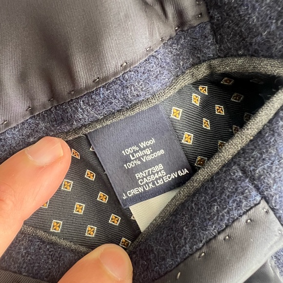 J.Crew blue wool blazer // size 40R - Picture 4 of 4